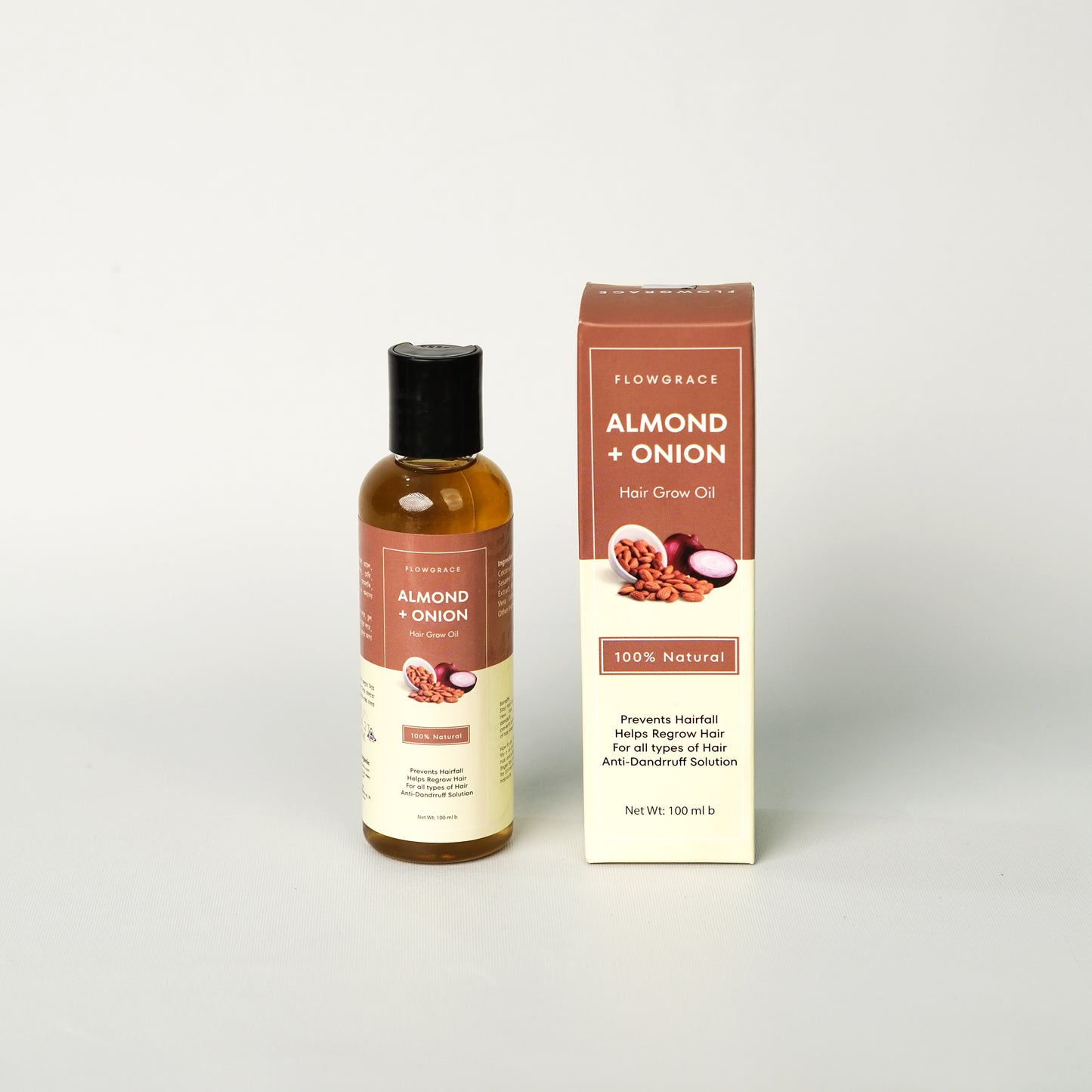 Almond + Onion Hair Oil | Flowgrace